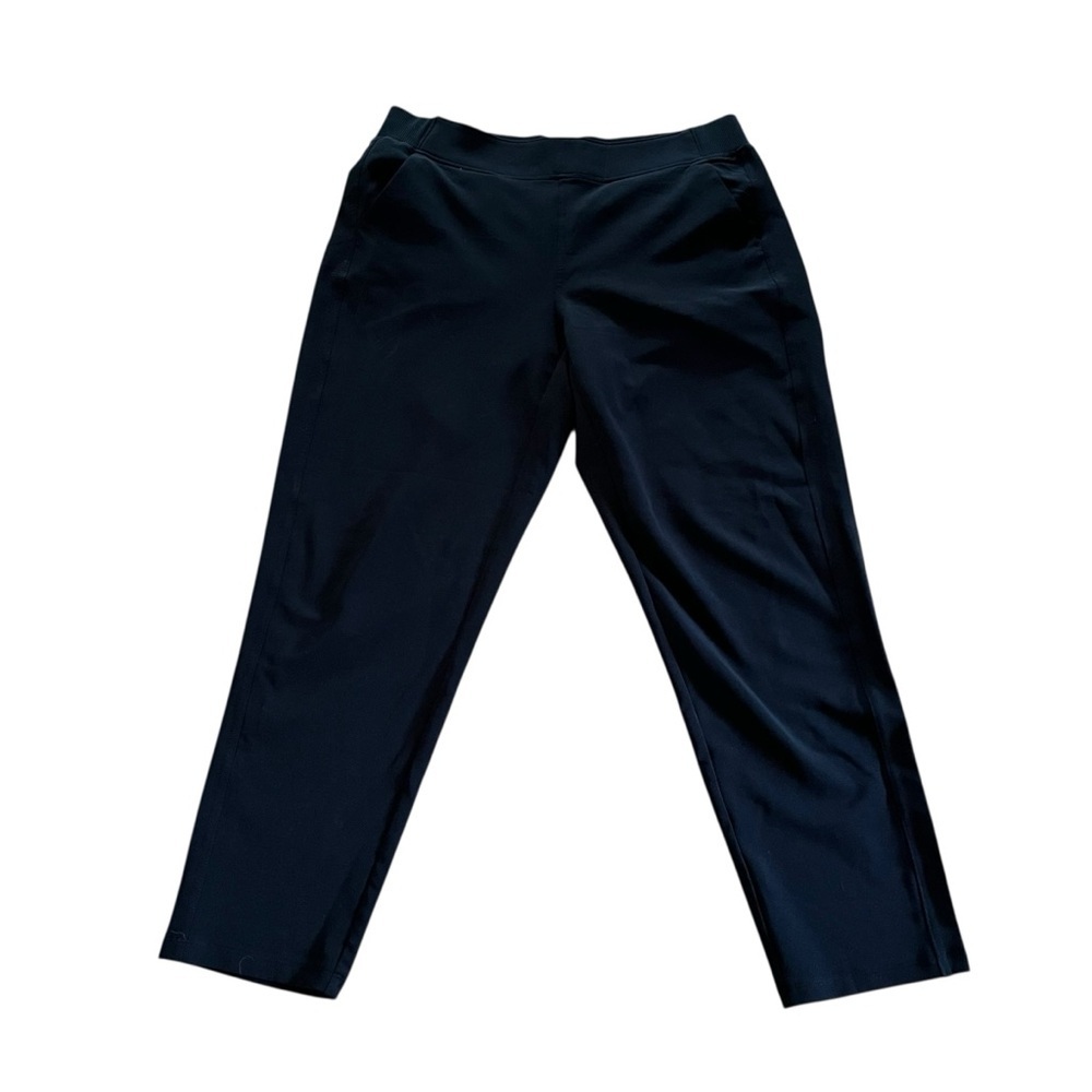 32 Degrees Cool Women’s Cropped Joggers M | Black Stretch Lounge Pants casual